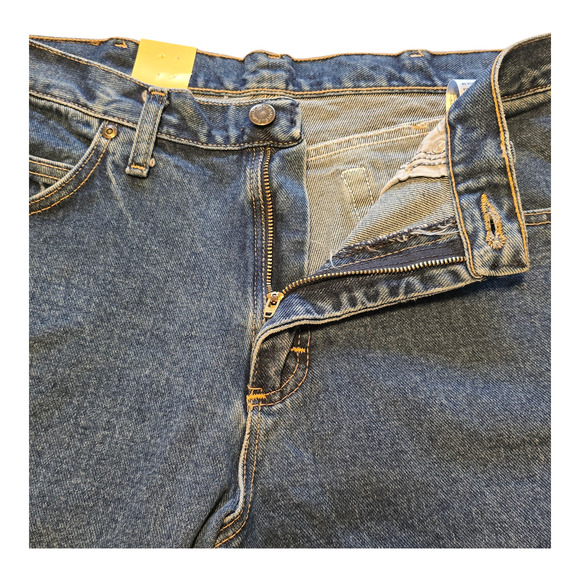 Wrangler Rugged Relaxed Fit Jeans Mens 34 x 30 Blue Bootcut Mid-Rise Western - Picture 6 of 11